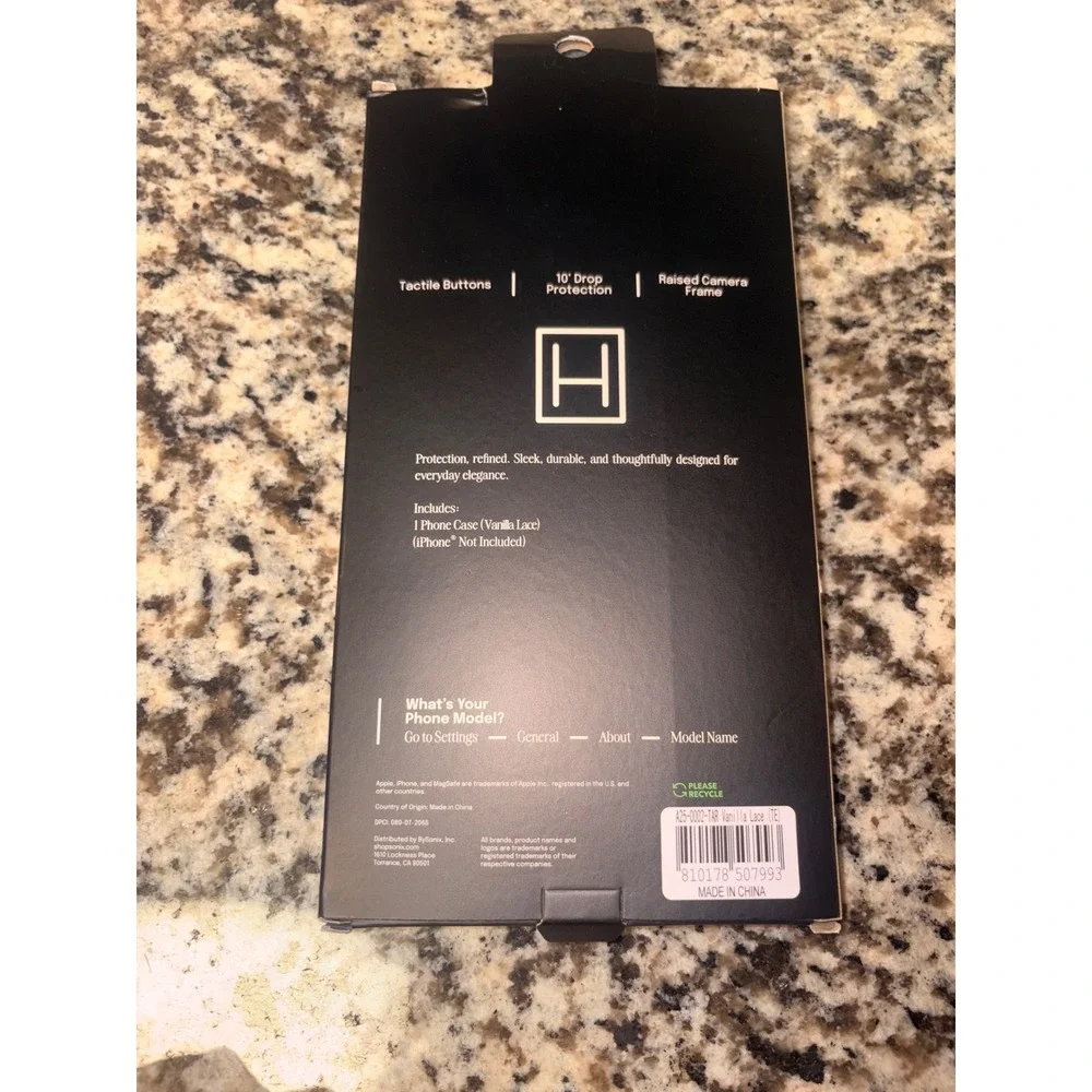 Hello Lux iPhone 16 Pro Max Case Vanilla‎ Lace White Protective Cover